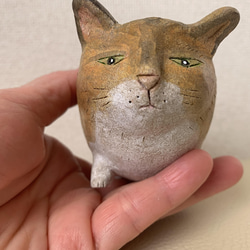 猫豆鉢　キジトラ 3枚目の画像