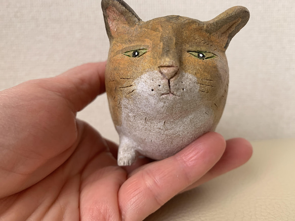猫豆鉢　キジトラ 3枚目の画像