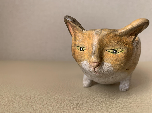 猫豆鉢　キジトラ 2枚目の画像