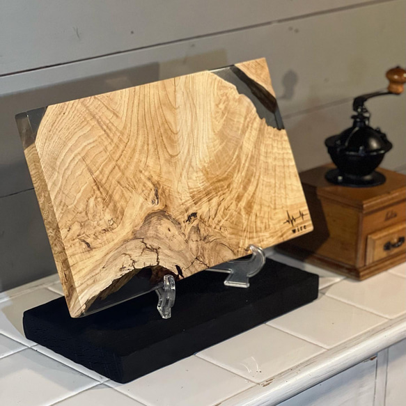 wire wood resin board 台座 ウィレ ウッド レジン ボード