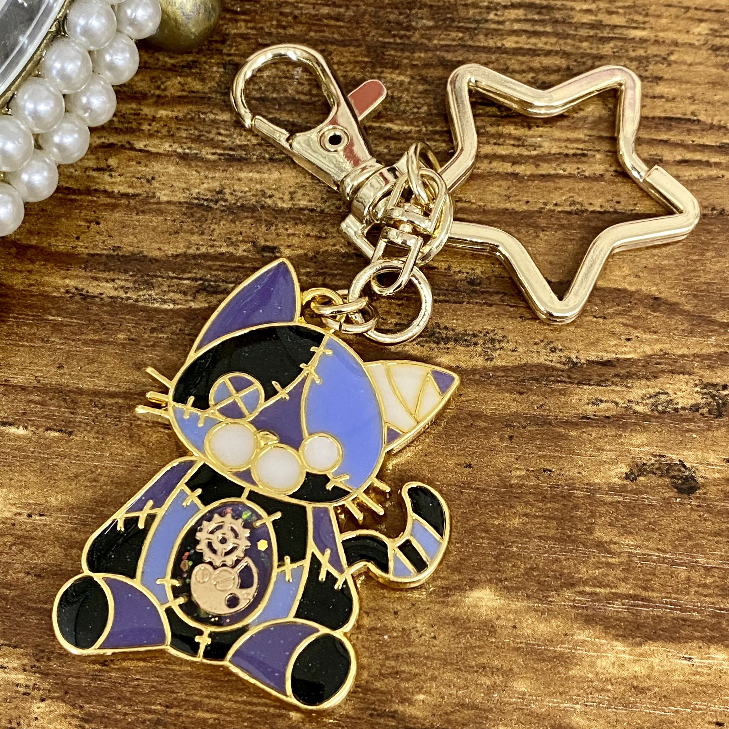 キーホルダー 専用♡NO.2500☆ぐで猫 ツギハギ猫 雪