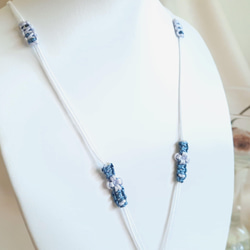 Dove of Peace — Blue Halo Moonstone Woven ネックレス︳Spirit·Hands to 6枚目の画像
