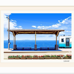 A4サイズ「下灘駅」 2枚目の画像