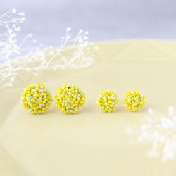 Mimosa ミモザ ミニ ビーズ イヤリング・ピアス 15枚目の画像