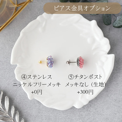 Mimosa ミモザ ミニ ビーズ イヤリング・ピアス 12枚目の画像