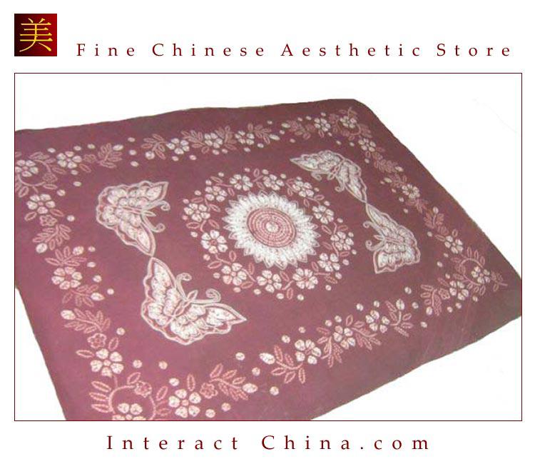 雲南ぺー族 バティックベットシーツ１４８x１９８cm 100%ハンドメイド アートヒッピー 絞り染め スプレッド#104