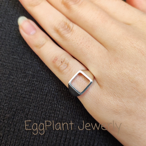 SV925】ピンキーシグネットリング 指輪・リング EggPlant 通販