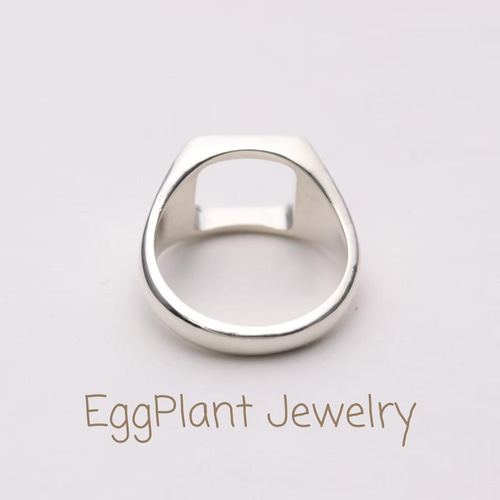ピンキー　リング　シグネットリング SV925】ピンキーシグネットリング 指輪・リング EggPlant 通販