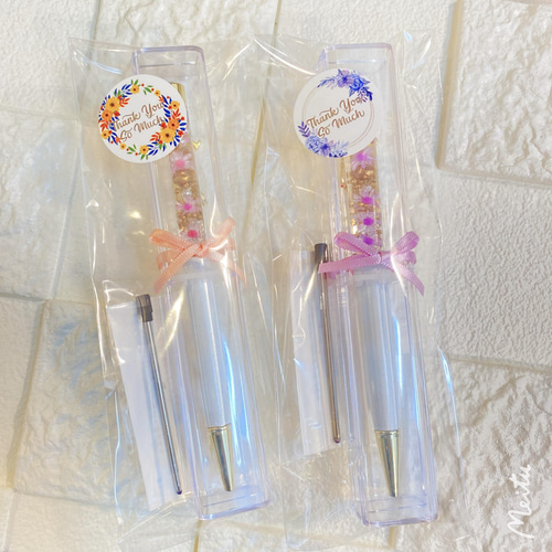 薔薇入りデザイン.*✿ハーバリウムボールペン・替え芯1本付き