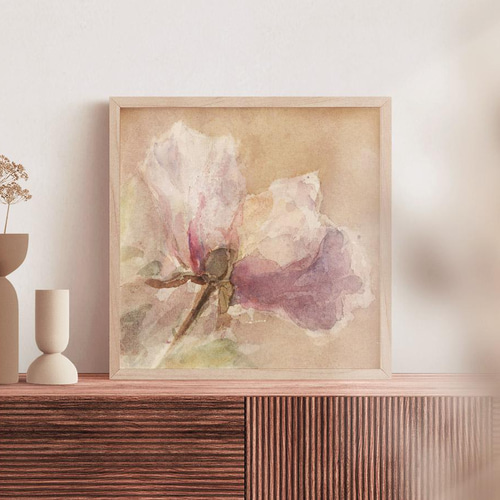 額縁付き] Verwelkte roos 薔薇 バラ アートポスター 天然木 ポスター