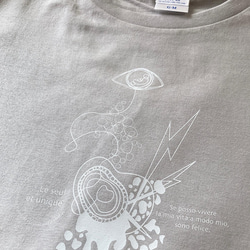 coNflitto T-shirts (Light Grey) 4枚目の画像