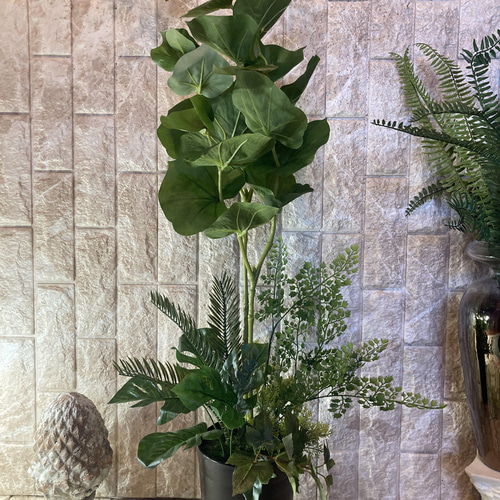 光触媒　人工観葉植物　ウォールグリーン　シーグレープモンステラg 光触媒 人工観葉植物 ウォールグリーン フェイク フラワ シーグレープ