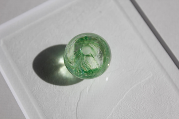 蜻蛉玉　〜墨流／若葉〜　2022-02 6枚目の画像