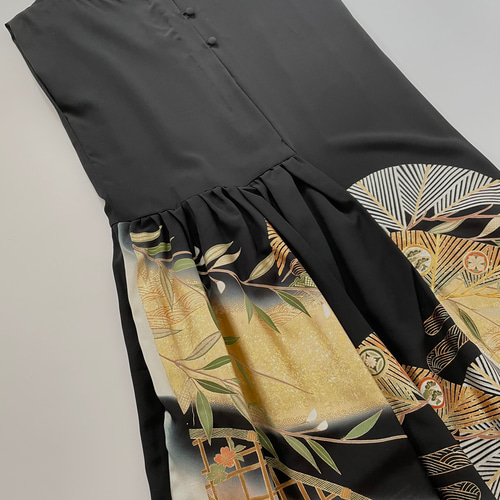 uicycle japanese vintage kimono 留袖リメイク ワンピース 