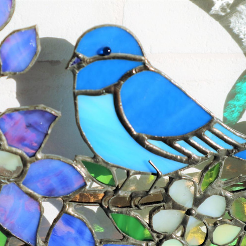 ステンドグラス・幸せの青い鳥 その他インテリア雑貨 kiku 通販