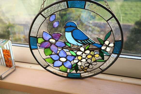 ステンドグラス・幸せの青い鳥 7枚目の画像