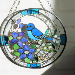 ステンドグラス・幸せの青い鳥 4枚目の画像