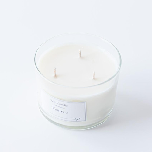 3つ芯のグラスキャンドル キャンドル・キャンドルホルダー the light