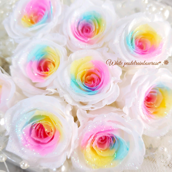 【楽天ランキング1位】パステルレインボーローズ ガラスドームギフト 楽天ランキング1位】パステルレインボーローズ ガラスドームギフト