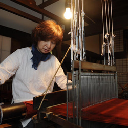 【ヒロッピ様専用】福島の温もり感じる手つむぎ真綿の手織りストール 13枚目の画像