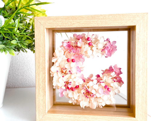 どんぐりアート♡紫陽花リース&夏のオブジェ2品♡ 一点物