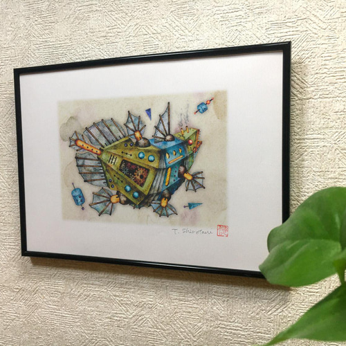 【希少】 たむらしげる 紙飛行機 デジタル版画 アート 作品 版画のアート作品 | 現代アートの販売・通販 | ArtSticker