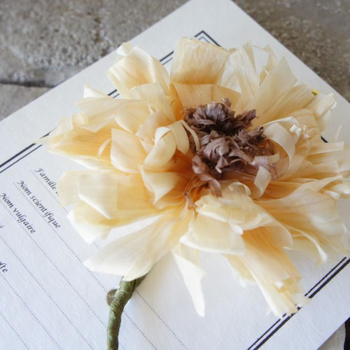 ヒノキの鉋屑のコサージュ かんなくずのインテリア実例 ｜ RoomClip