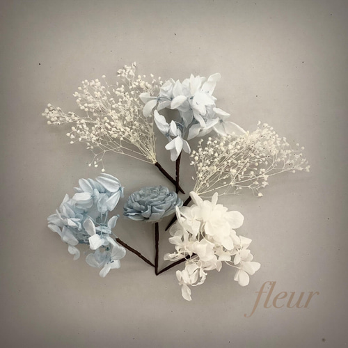 キッズヘアアクセサリー 子供用髪飾り プリザーブドフラワー キッズ髪