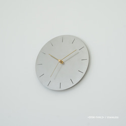 【受注製作】壁掛け時計−タイプ2   しるし入りタイプ　minimal wall clock <DISK-type2> 4枚目の画像