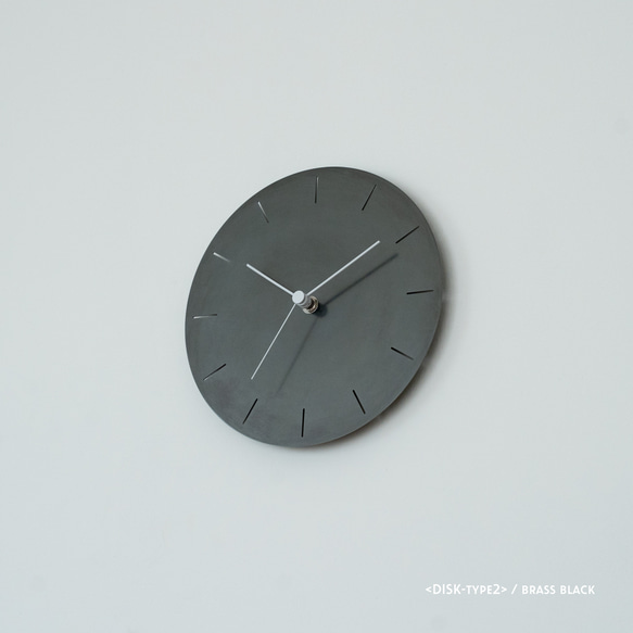 【受注製作】壁掛け時計−タイプ2   しるし入りタイプ　minimal wall clock <DISK-type2> 7枚目の画像