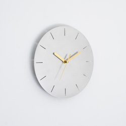 【受注製作】壁掛け時計−タイプ1   数字入りタイプ　minimal wall clock <DISK-type1> / 2枚目の画像