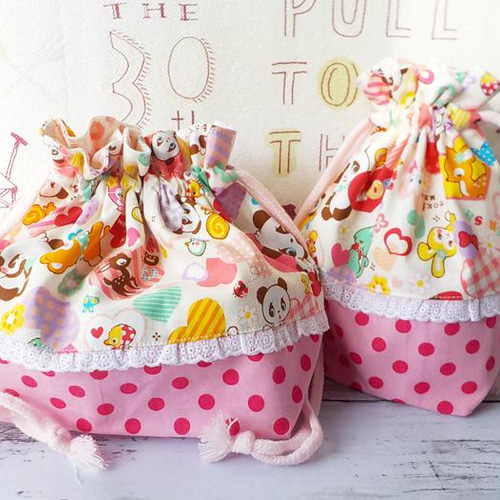 ハンドメイド　お弁当袋コップ袋カトラリーケース3点セット　入園入学セット ハンドメイドお弁当袋コップ袋カトラリーケース3点セット入園入学セット