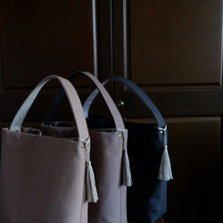 A4/2wayワンショルダートート◇ストームグレー◇倉敷帆布 12枚目の画像