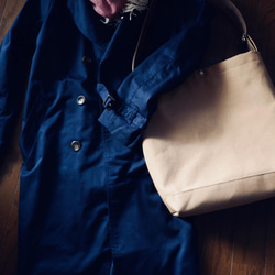 A4/2wayワンショルダートート◇ストームグレー◇倉敷帆布 10枚目の画像