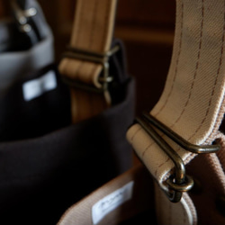 A4/2wayワンショルダートート◇ストームグレー◇倉敷帆布 5枚目の画像