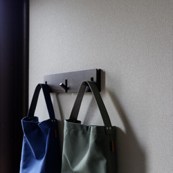 A4/2wayワンショルダートート◇ストームグレー◇倉敷帆布 14枚目の画像