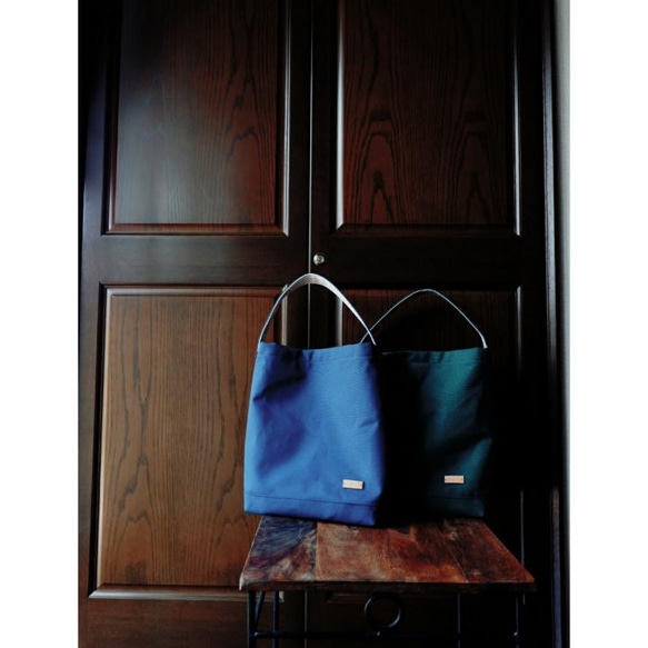 A4/2wayワンショルダートート◇ストームグレー◇倉敷帆布 9枚目の画像