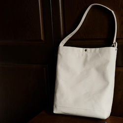 A4/2wayワンショルダートート◇ストームグレー◇倉敷帆布 11枚目の画像