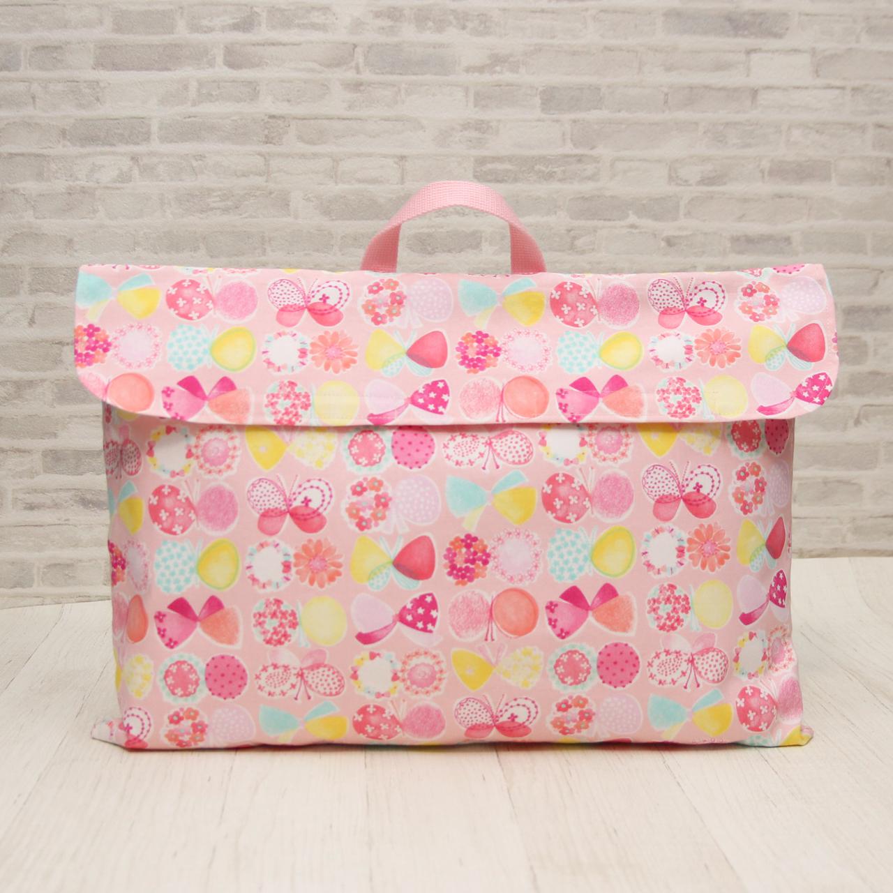 防災頭巾カバー ピンク 外寸約45x32cm ポスト投函お届け 防災
