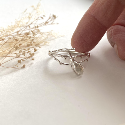 受注制作】スノードロップのリング（silver925） 指輪・リング Cantik
