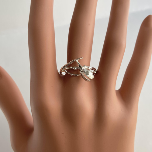 受注制作】スノードロップのリング（silver925） 指輪・リング Cantik