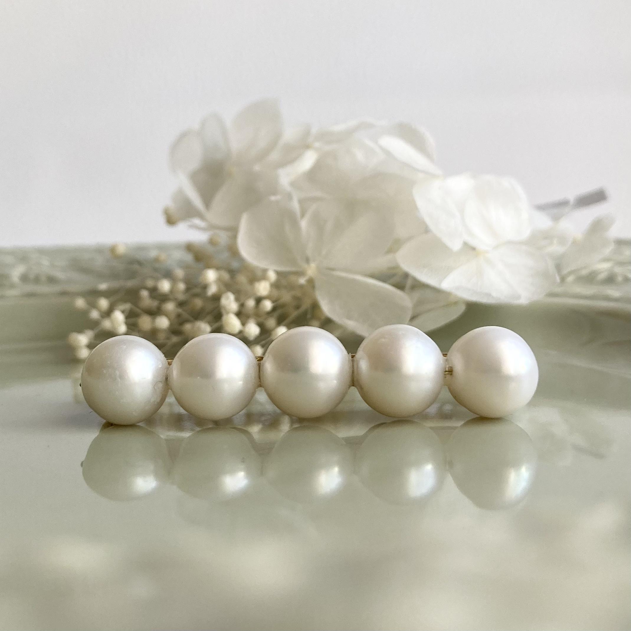 南洋真珠ブローチ バロック真珠