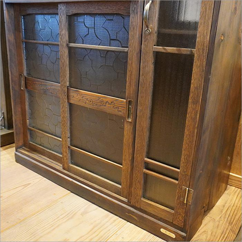 ガラスキャビネット アンティーク 和風 飾り棚 収納棚 おしゃれ