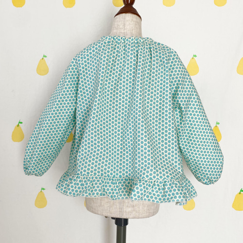 ハンドメイドおめかしスモックフリル110 スイカ