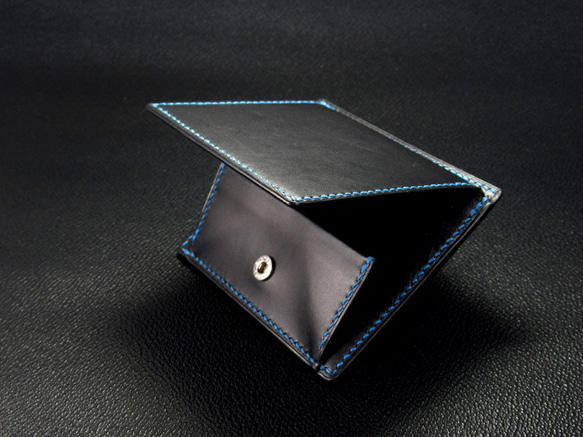 カードケース　コインケース M ブッテーロ　コンパクト財布　小さい財布　ミニ財布　手のひらサイズ　手縫い 3枚目の画像