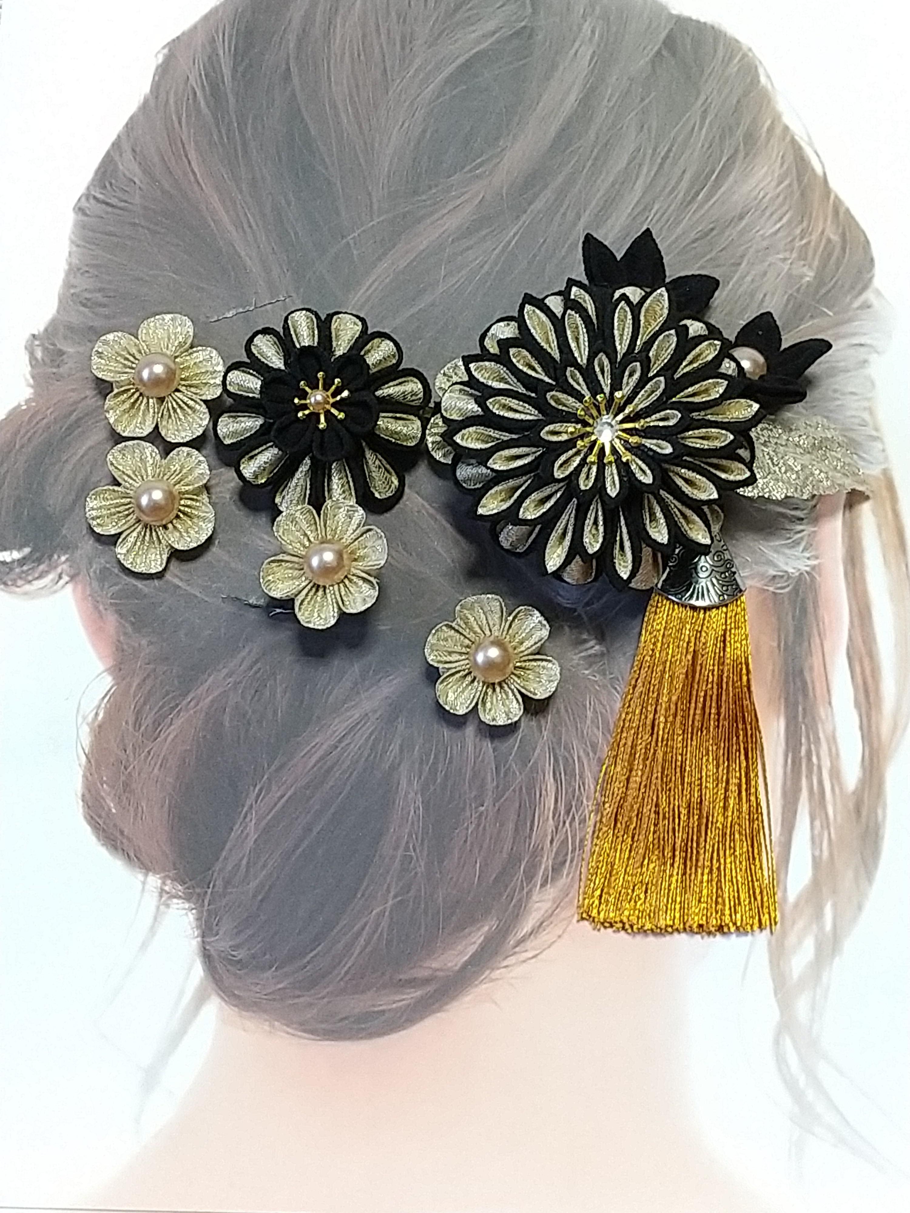 つまみ細工    成人式 卒業式 結婚式 ウェディング 袴 前撮り 髪飾り