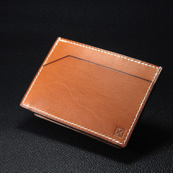 カードケース　コインケース　S  ブッテーロ　コンパクト財布　小さい財布　ミニ財布　手のひらサイズ　手縫い 2枚目の画像