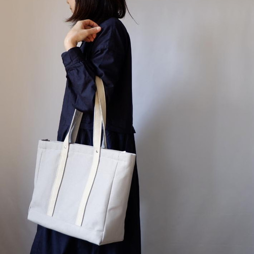 ボトムスス単品 倉敷帆布トートバッグ MSサイズ アイスグレー