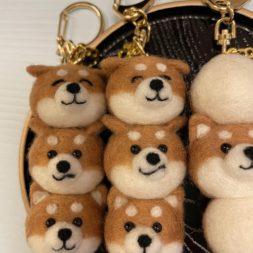 ⭐︎w様ご注文品⭐︎みたら柴だんご、赤柴だんご 羊毛フェルト はんど