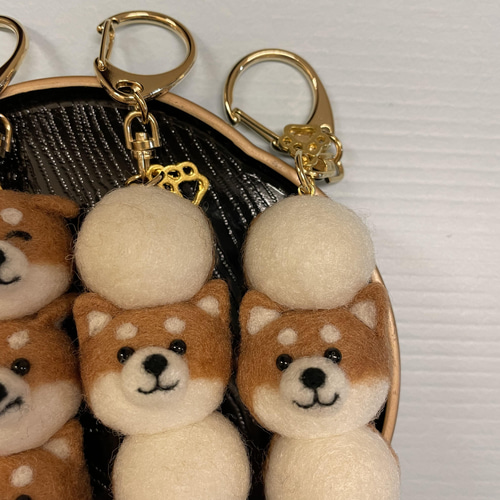 ⭐︎w様ご注文品⭐︎みたら柴だんご、赤柴だんご 羊毛フェルト はんど